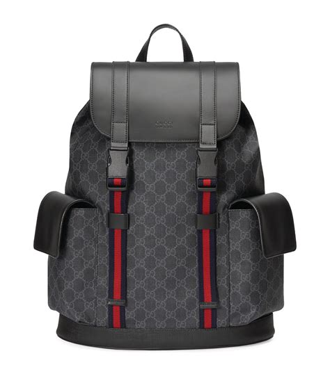 gucci supreme backpack black